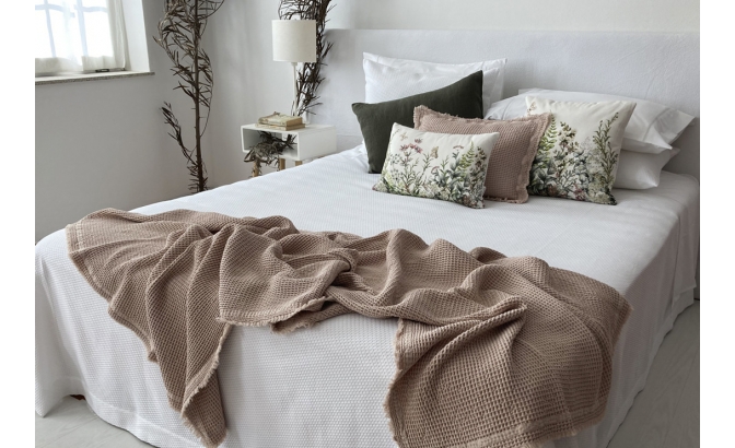 Colcha Marseille blanca