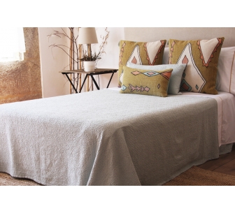 Colcha Wafle verde agua