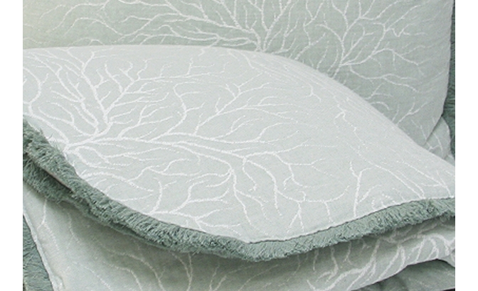 Edredón Coral verde agua