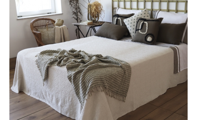 Colcha Wafle bege