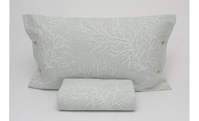 Conjunto saco de edredão Coral verde...