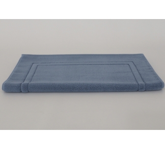 Salida de baño azul