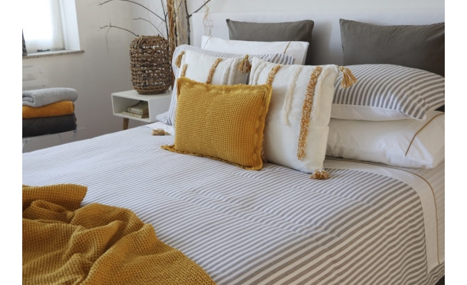 Set de housse de couette Sasha gris