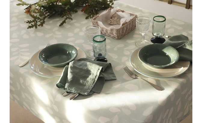 Tablecloth folha seca green