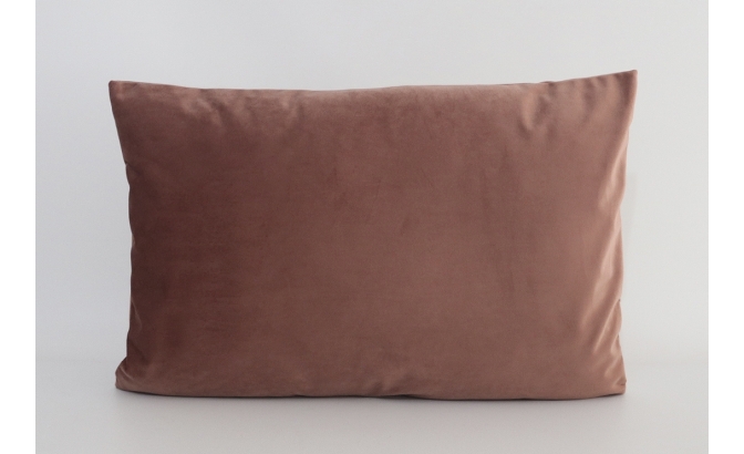 Coussin en velours rose