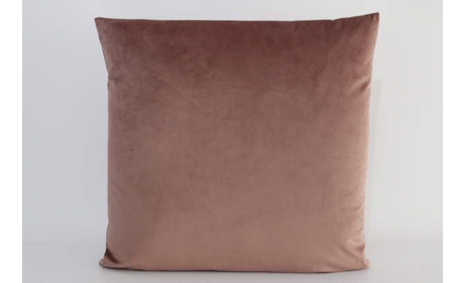 Coussin en velours rose