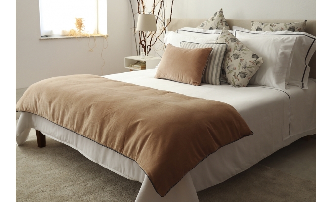 Set de housse de couette 500 fils blanc