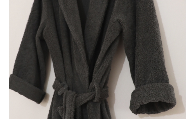 Peignoir gris foncé