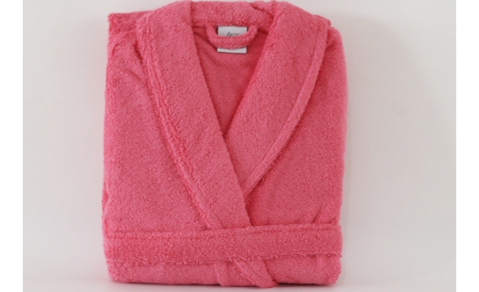 Roupão de banho rosa