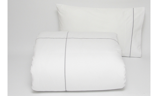 Set de housse de couette Eco Hotel gris