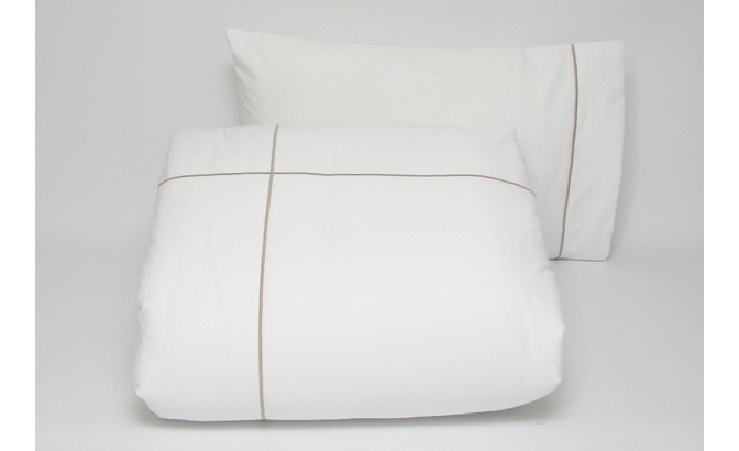 Set de housse de couette Eco Hotel taupe