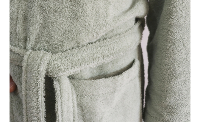 Roupão de banho verde agua