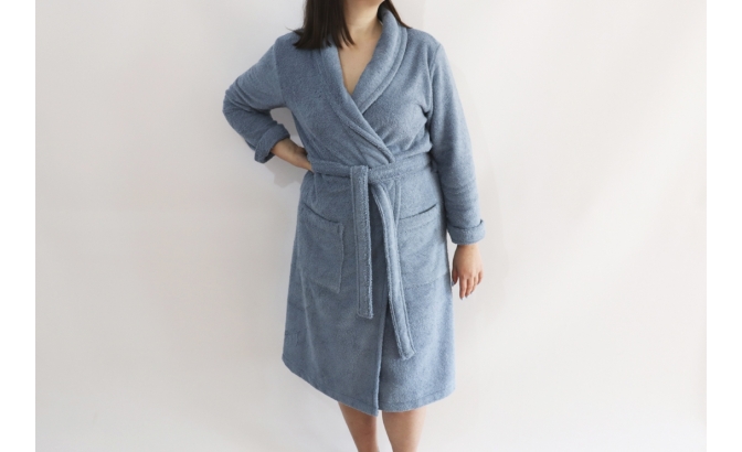 Peignoir bleu