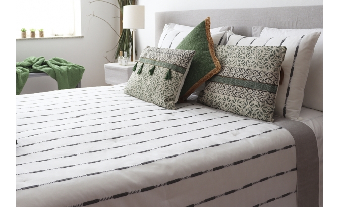 Edredão Swede cinza