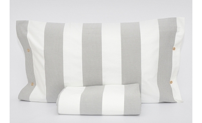 Conjunto saco edredão Belize cinza