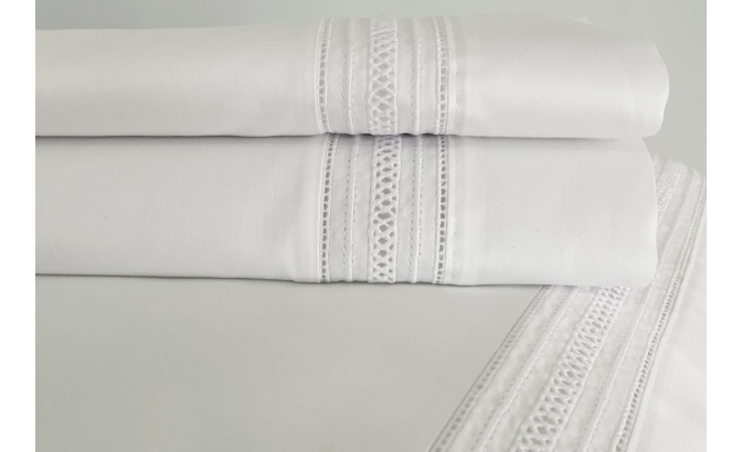 SATIN 300 threads Top sheet with...