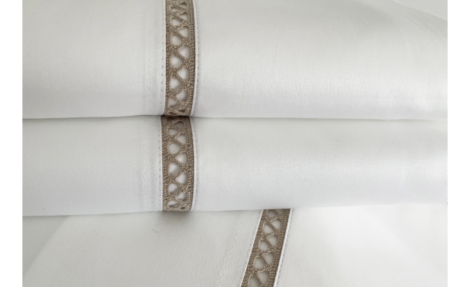 Sabana encimera c/almohadas 500 hilos...