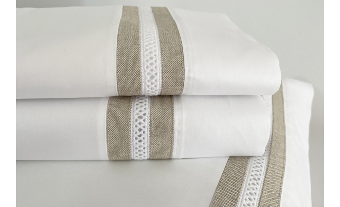 Drap de dessus avec oreillers LINCE...