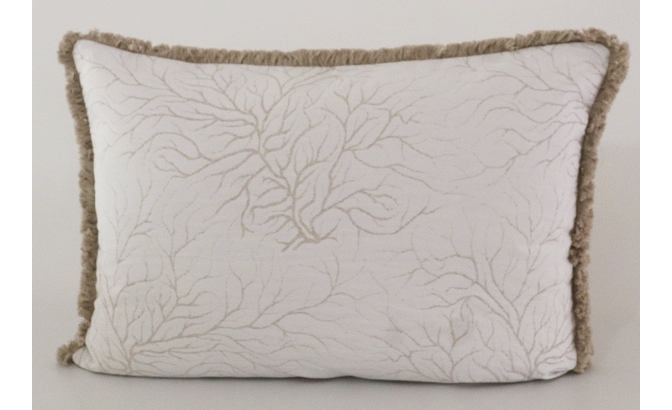 Coussin corail beige