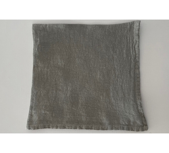 Servilletas lino lavado gris