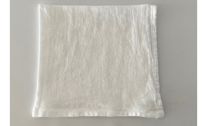 Servilleta lino lavado blanco
