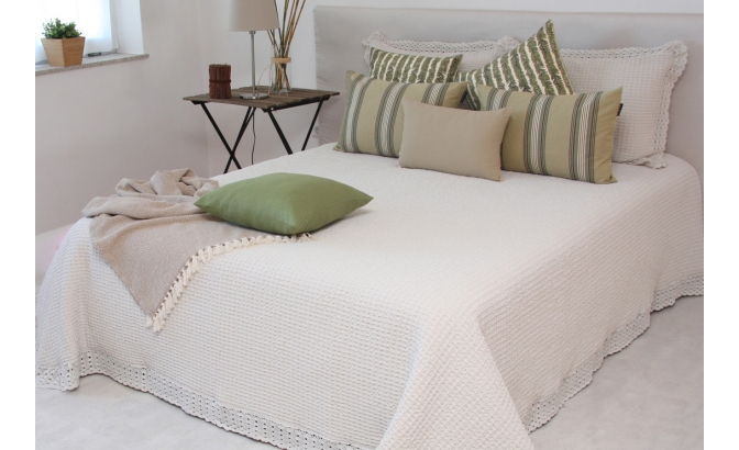 Edredón Saphire beige con...