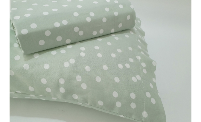 SATIN 200 fils draps de dessus avec...