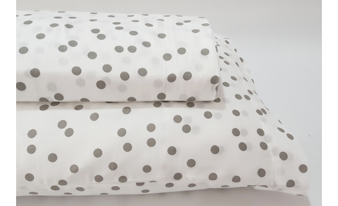 SATIN 200 fils draps de dessus avec...