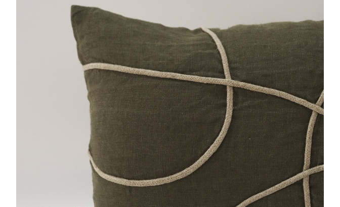 Marbella kaki cushion