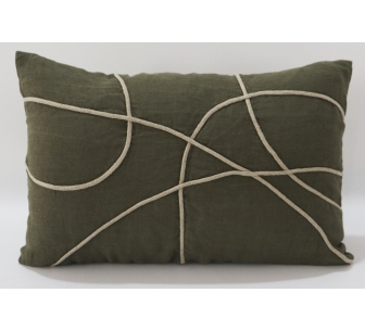 Marbella kaki cushion