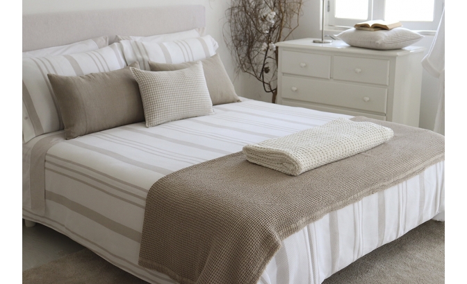 Conjunto de funda nordica Menorca beige