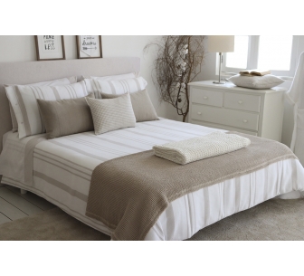 Beige menorca duvet bag set