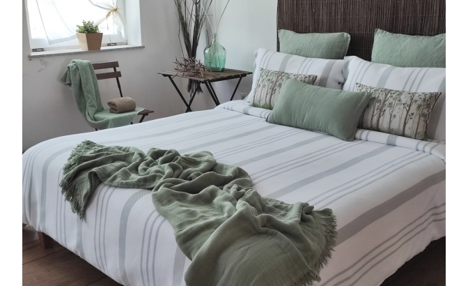 Set de housse de couette Menorca vert