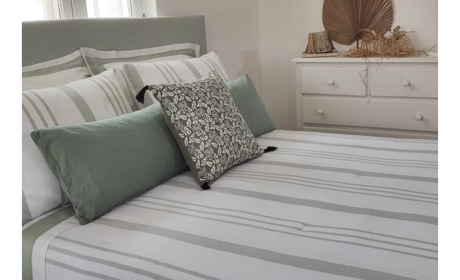 Duvet Menorca green