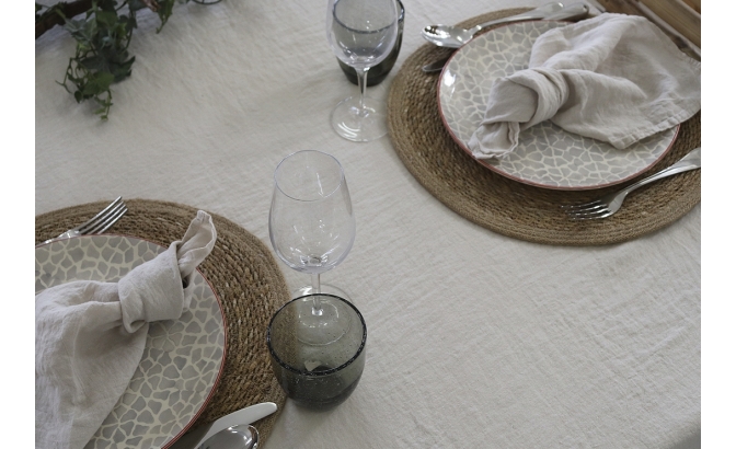 Toalha mesa linho lavado