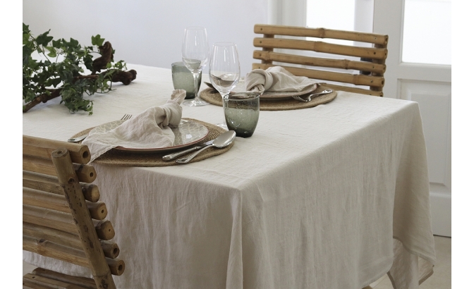 Nappe lin lavé