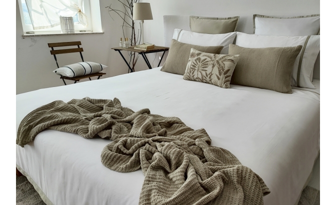 Set de housse de couette Caetano taupe