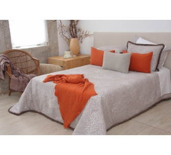 Edredón Coral taupe
