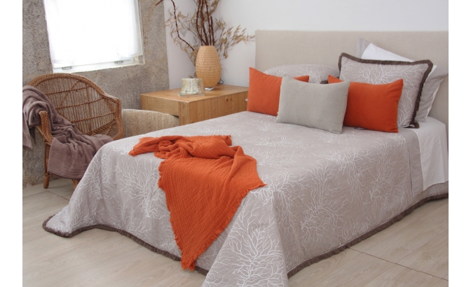 Édredon Coral taupe