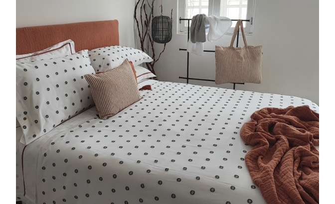 Aruba grey duvet bag set