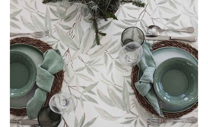 Tablecloth Salgueiro green