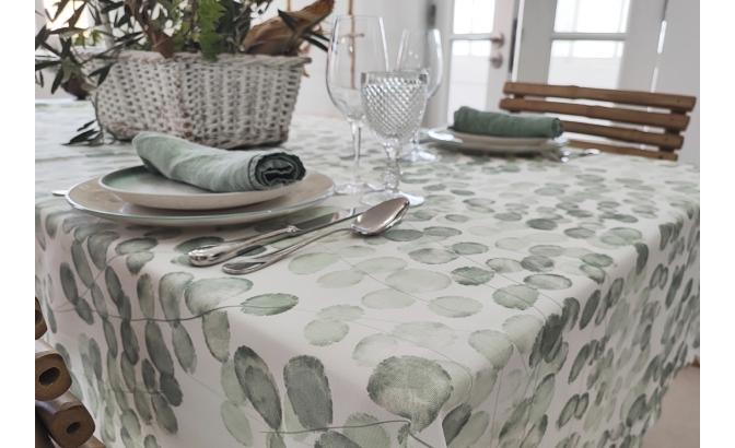 Toalha de mesa antimancha Balões verde