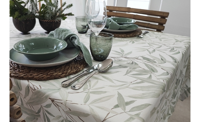 Tablecloth Salgueiro green