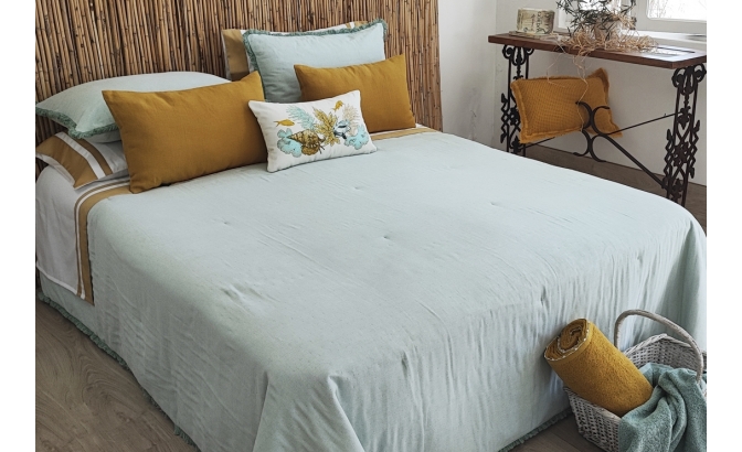 Édredon F.Alasca vert d'eau