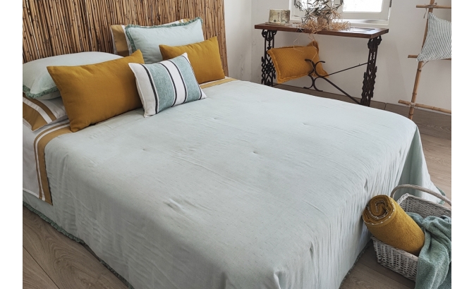 Édredon F.Alasca vert d'eau