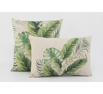 Almofada folhas verdes
