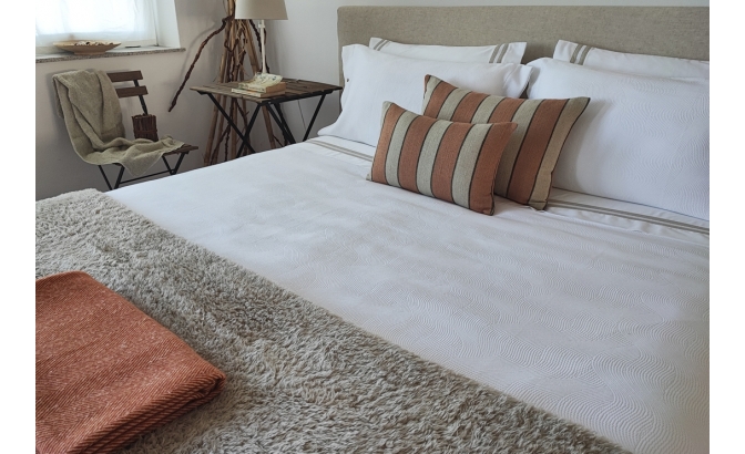 Conjunto de funda nordica Amalfi blanco