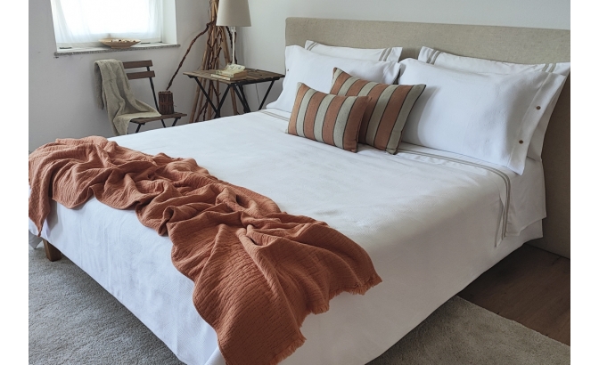 Set de housse de couette Amalfi blanc