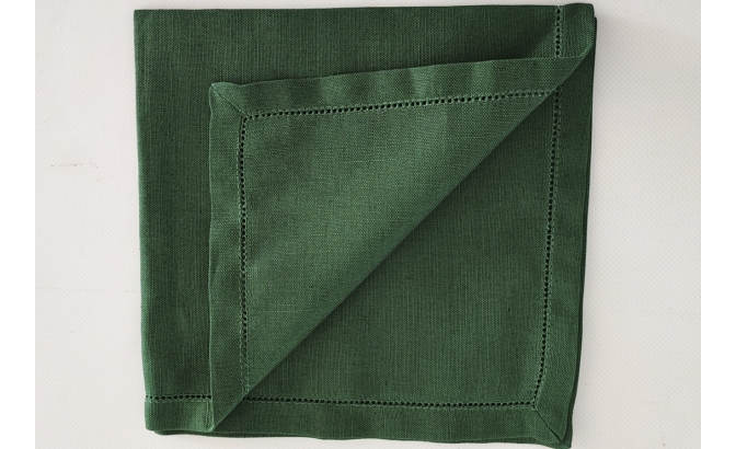 Serviette vert foncé
