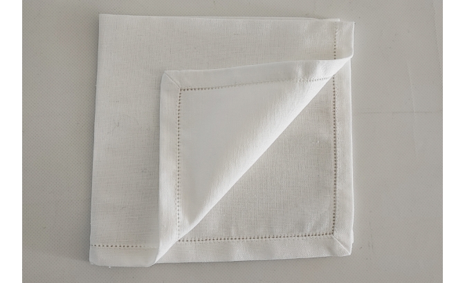 Serviette blanc